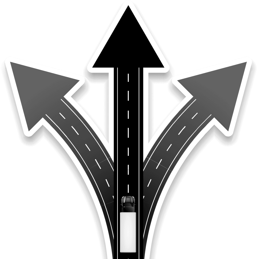 Illustrated truck navigating branching Midwest delivery routes